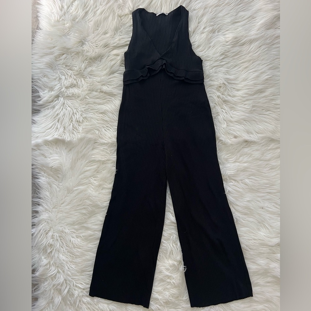 Zara Black Jumpsuit Size Small - Picture 2 of 9